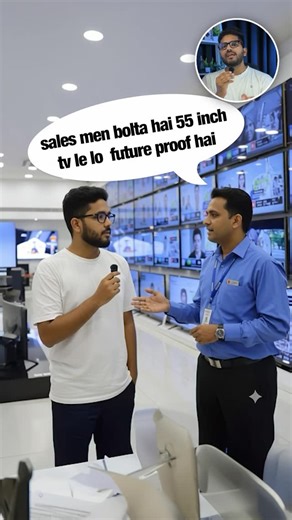 Aamir Khatik on Instagram: "TV kharidne se pehle ruk jao ⚠️ India me 90% log TV lete time ye 5 badi galtiyaan kar dete hain aur baad me bolte hain “picture achi nahi hai” 😶‍🌫️ ❌ Galat size choose karna ❌ Panel type ignore karna ❌ Sirf marketing specs pe bharosa ❌ Future-proofing skip kar dena ❌ Usage ke hisaab se TV select nahi karna Agar aap naya TV lene ka plan kar rahe ho — ye reel SAVE kar lo 📌 👇 COMMENT “LINK” Main aapko best TVs ki complete list budget + usage ke hisaab se DM kar dunga