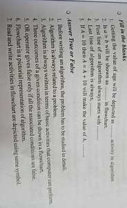 ○ Fill in the blanks1. Getting the value of age will be depict... | Filo