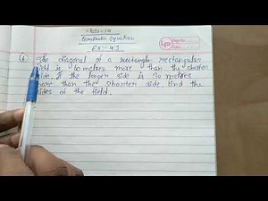 The diagonal of a rectangular field is 60 meter more then the shorter side. If the longer side is 30