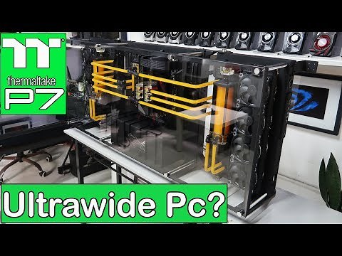 Custom Pc Build #61 " Omega " Thermaltake Core P7 with Super Ultrawide Asus XG49V Monitor