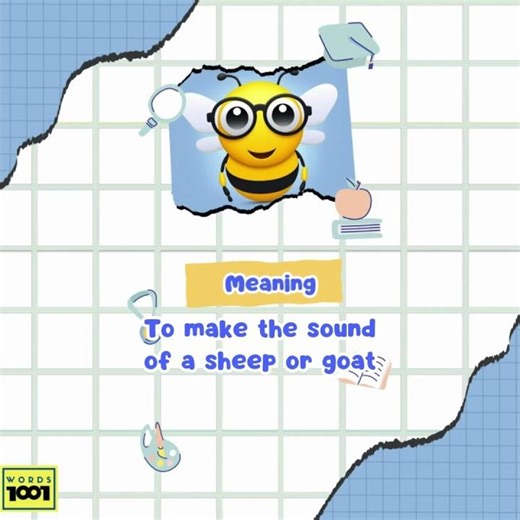 Word of the Day: Bleat! #Bleat #WordOfTheDay #KidsAnimals