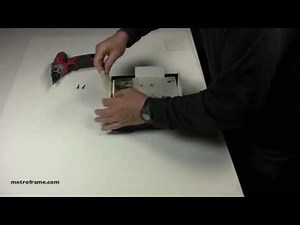 How to assemble and attach paintings to metal floater frames