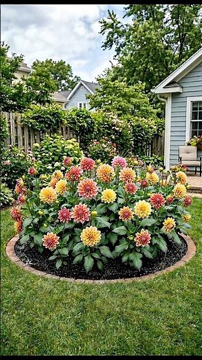 🌺 From Bare Soil to a Dahlia Wonderland | Mesmerizing Garden Glow-Up #gardening