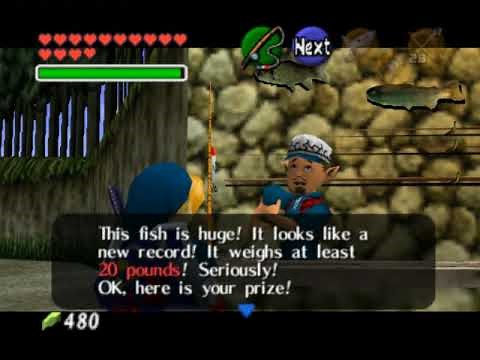 Legend of Zelda Ocarina of Time Walkthrough 10 (1/7) "Lake Hylia"