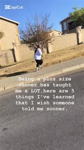 LeratoM on Instagram: "Running while plus size comes with its own lessons. Here are 5 of my own that I want to share with you today. 1. You don’t have to ‘look like a runner’ to be one -If you run, you’re a runner. Period. Your body size doesn’t disqualify you. 2. The right gear makes ALL the difference - Good shoes, supportive leggings, and a sports bra that actually fits are game-changers. Invest in these ASAP 3. Pace doesn’t define progress. This should be number 1 actually -Your run, your pa