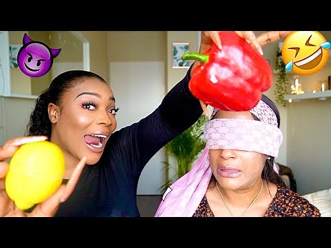 CHALLENGE: Blindfolded, TASTING 😈🐌🤣 (ft Cooking fever)
