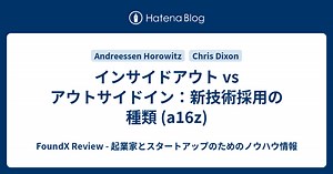 インサイドアウト vs アウトサイドイン：新技術採用の種類 - FoundX Review - 起業家とスタートアップのためのノウハウ情報