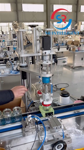 Automatic glass jar capping machine for small scale factory#glassjars #jarcappingmachine #sauce