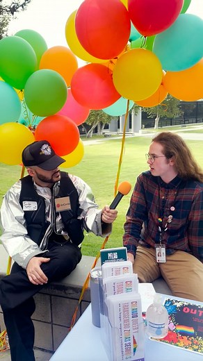 Welcome to #DotTalk with Jordan Atkins, Spatial Experience Design student. 🟠 Celebrating all the ways we define diversity at @artcenterdei’s Creative Connect DEI mixer — wait for @rose_eeb’s mic drop moment. 🎤 | ArtCenter College of Design