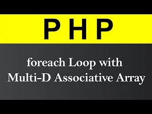 foreach Loop with Multi D Associative Array in PHP (Hindi)