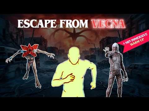 ESCAPE FROM UPSIDE DOWN - IMMERSIVE STRANGER THINGS WARM-UP | FULL BODY INTERACTIVE TRAINING WORKOUT
