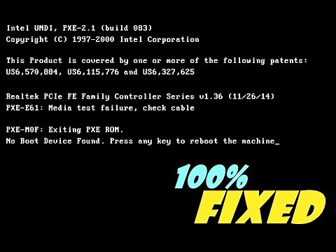 Fix pxe mof exiting pxe rom - No bootable device (2023)