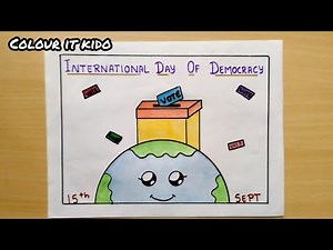 International day of Democracy Drawing | International day of democracy Poster Drawing