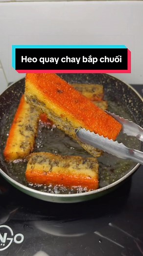 Cách làm heo quay chay bắp chuối — da giòn, cốm thơm