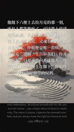 月亮与六便士｜你終其一生追逐的是月亮還是六便士？｜Orion Pulse 書摘 #shorts