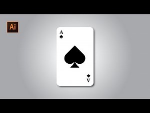 How to Create Spades Card in Adobe Illustrator [ Playing Cards ]
