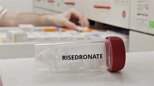 RISEDRONATE Tablets Used To Treat Osteoporosis and Prevent Bone Loss a Stock Video - Video of oral, fracture: 450055937