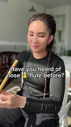 18K views · 525 reactions | Have you heard of nose flutes before? This right here is “Tuahi”, the nose flute of Sabah, originated from the Kadazan ethnic group of Borneo. It is played only using air from the nose to create melodies.Stay tuned for the next music using this instrument 愈❤️ | Belle Sisoski | Facebook