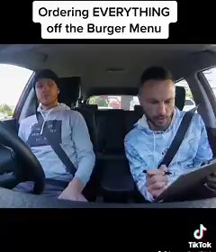 Can you order everything from the BK Menu? The answer is yes! And you also might be in the line for a while! #jonoandben : JONO AND BEN, THREE, Warner Bros, Discovery | Jono and Ben