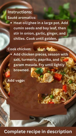 Chicken & Vegetable Savoury Rice – Recipe by What Shall I Cook
