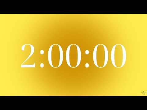 2 Hour Pastel Yellow Timer Countdown - Stay Focused for Study, Work, or Relax (Silent) 💛