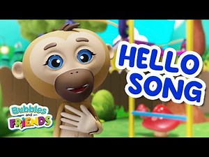 Hello, Hello, Hello Sing-Along Music Video | Sing and Learn Sign Language with Bubbles and Friends