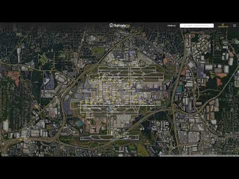 Atlanta KATL Flightradar24 Livestream with Live Air Traffic Control 7/12/2025