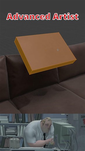 Blender Noob vs Pro: Creating a Pillow #blender #blendertutorial #blendercommunity #blender3d