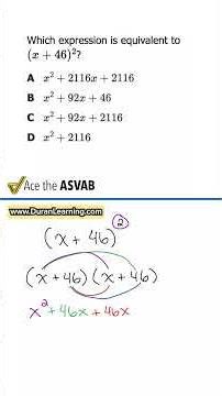 ASVAB Math: Expand Binomials WITHOUT Mistakes