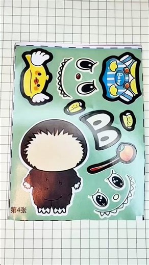 Mini Monster Mix #stickers #asmrvideos #diysticker