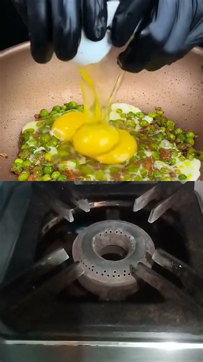 #jaidmeel green peas egg fry #asmr#shorts
