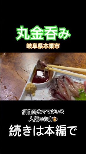 【丸金呑み】岐阜県本巣市の居酒屋さんに行ってきました。新鮮な魚が売りの美味しいお店です！#ショート#ビール#グルメ#ビール好き