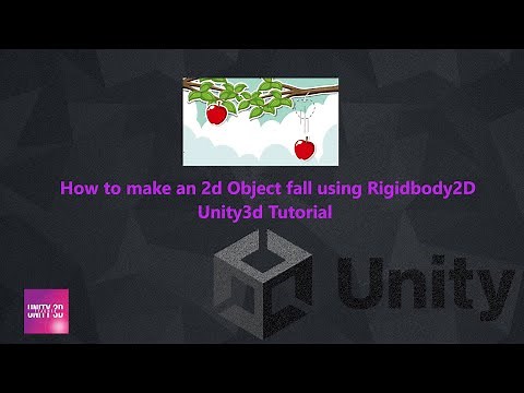 How to make an 2d Object fall using Rigidbody2d-Unity3d Tutorial