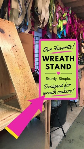 Best Wreath Design Work Stand for Wreath Makers | Craft Room Must Have