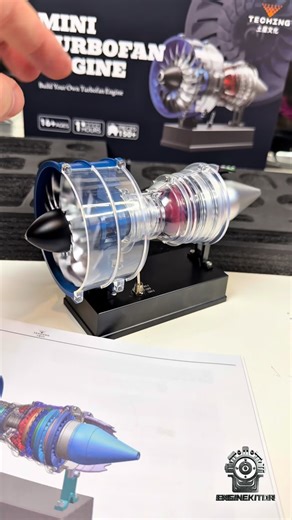 Alexandru Ciobanu on Instagram: "🔧 TECHING All-Metal Turbofan Engine Kit – Full Build This realistic jet engine model is provided by @enginekitor_official 👉 Buy the exact model here: https://bit.ly/4iCU6lw About this engine model: • Full-metal construction • Visible internal turbine structure • DIY assembly kit • Working turbofan simulation • Perfect for STEM learning, collectors & engineering enthusiasts #turbofan #teching #accollection"