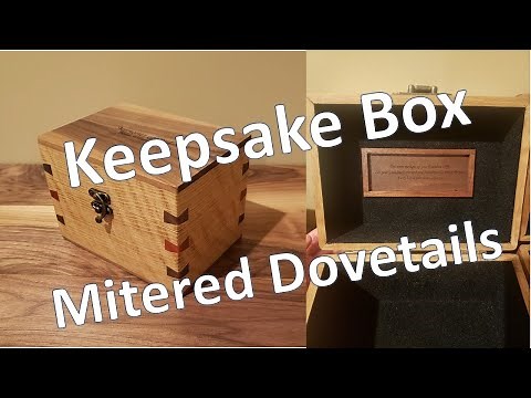 Keepsake Miter Box with Dovetail Splines, Memory Box DIY
