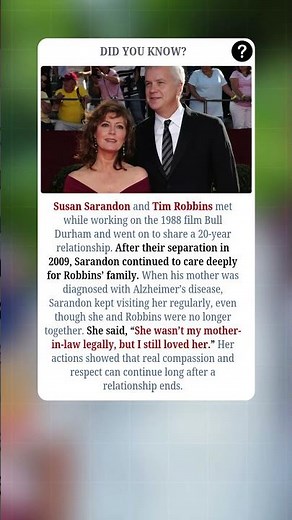 Susan Sarandon's Act of Love for Her Ex's Mother