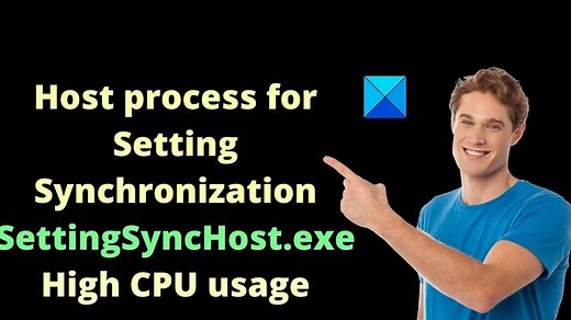 Host process for Setting Synchronization SettingSyncHost exe High CPU usage