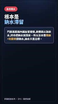 【醫學偵探】肚子積水，抽一管就知道？腹水的 SAAG 分類與治療階梯｜肝臟疾病系列 EP2（腹水） #Shorts