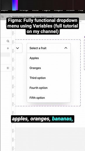 How To Build a Dropdown Menu in Figma #figma #ux #ui #design #prototype