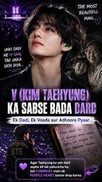 BTS V Ka Sabse Gehra Dard 💔 | The Painful Story of Kim Taehyung 🥺 #shorts