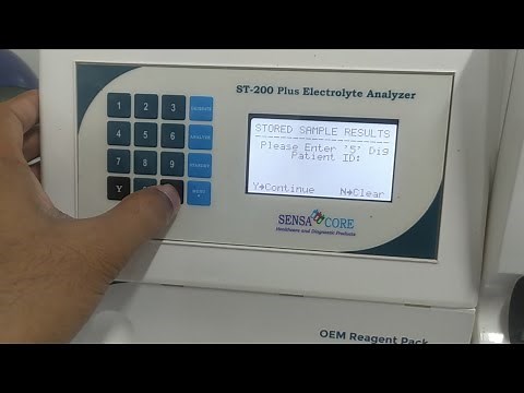 Serum Electrolytes Test | Stored Sample Results & Reagent Pack Check | ST 200 Plus