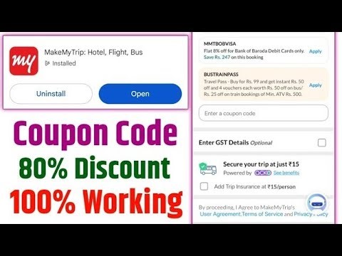 Make My Trip Coupon Code | MMT Flight & Hotel Promo Code | 100 % Working Discount Code