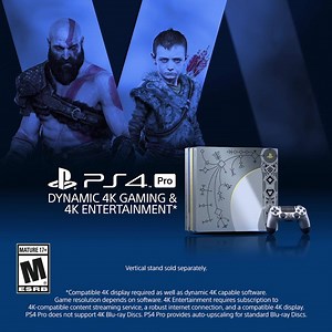 Introducing the limited edition God of War PS4 Pro Bundle, including a custom DualShock4 and a physical copy of the game. | PlayStation
