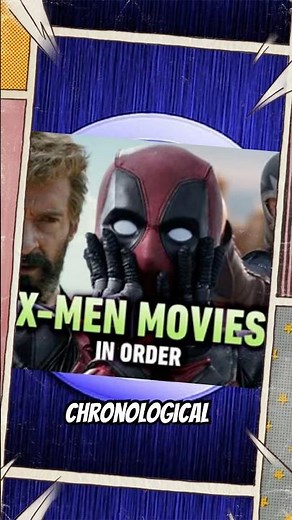 How to watch the #xmen movies in chronological order #mcu #marvel #spiderman ￼