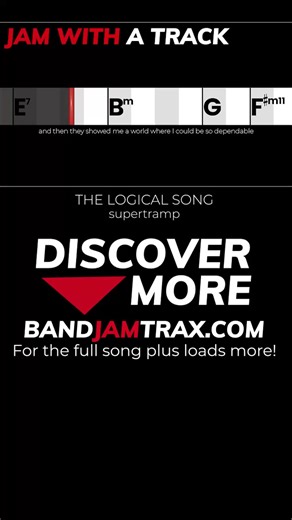 BandJamTrax on Instagram: "The Logical Song by Supertramp Full version on www.bandjamtrax.com #bandjamtrax #guitarist #guitarchords #chords #songlyrics #songswithlyrics #onlineguitarlessons"