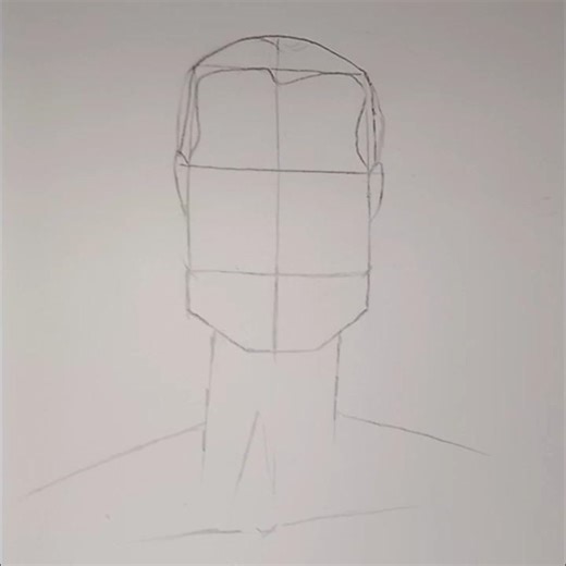 How to draw men head with Loomis method. #tutorial #viral #humansketch