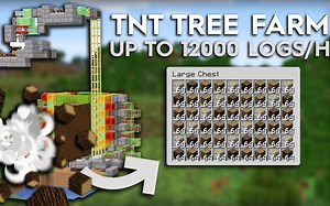 [1.15]包教包会的全自动TNT树场 - 12000原木/小时