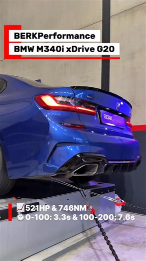521HP & 746NM. Then turned up to 11. ⚡ This BMW M340i G20 with the mighty B58 is nothing short of a masterpiece. Running our custom multimap configuration, it delivers brutal, repeatable performance on pump fuel — without sacrificing daily usability. 98 RON: • 486 HP / 733 NM • 100–200 km/h in 8.0s 102 RON: • 521 HP / 746 NM • 100–200 km/h in 7.6s That puts it among the fastest pump-fuel M340i’s in the Netherlands. 🇳🇱 Sound is just as impressive as the numbers: A high-flow 200-cell downpipe co