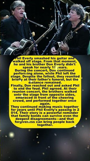 The Everly Brothers' 10-Year Feud Ended with One Hug ❤️